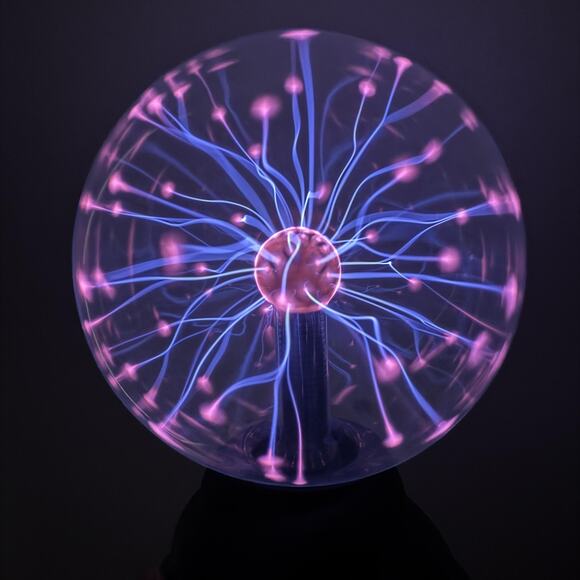 Vintage Electronic Plasma Ball Light Sound Touch Clearline Concepts Works Box - Picture 15 of 15